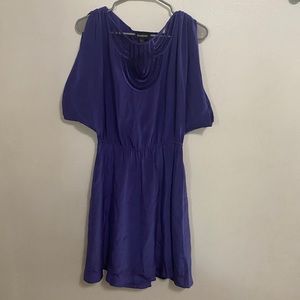 Bebe Royal Blue Cold Shoulder Mini Dress Size XS